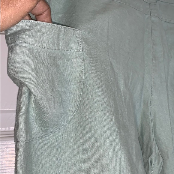 Two star dog linen crop pants size 4 - Picture 4 of 8